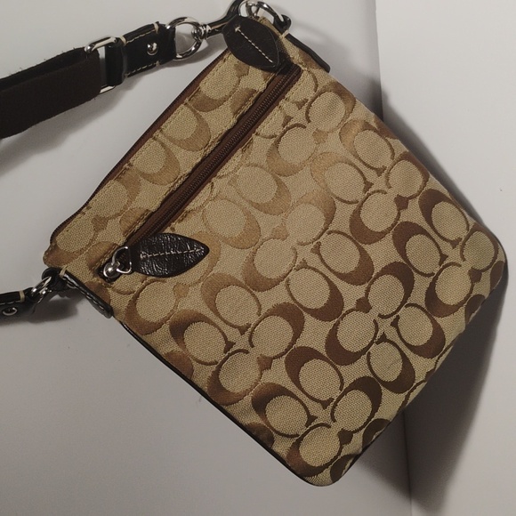 Coach Brown Signature Crossbody Bag - Picture 5 of 10